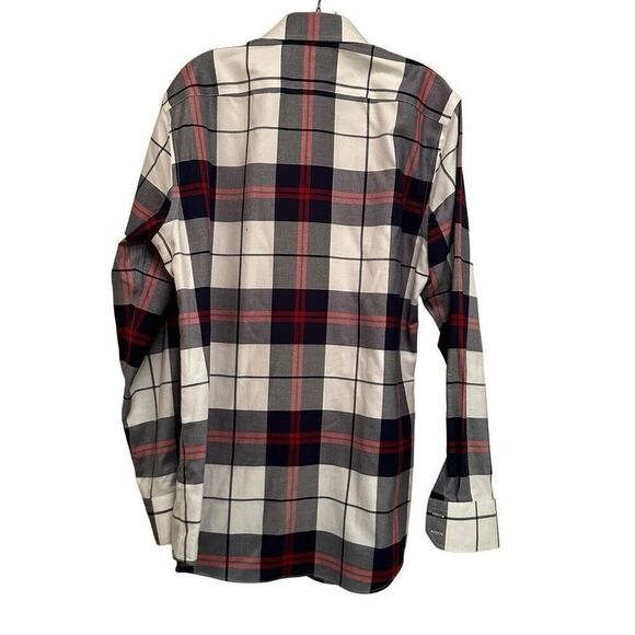 Plaid Banana Republic slim fit dress shirt- size L - Picture 3 of 7
